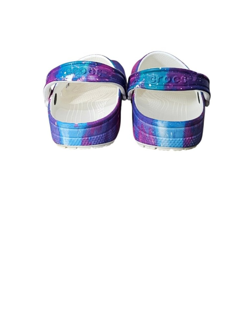 Crocs Baya Slip On Clog Vibrant Tie-Dye Sandals Pink Purple Women's 10 Men 8 - Picture 5 of 10